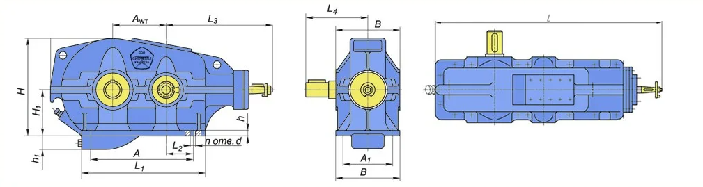 Кц1 250 редуктор чертеж