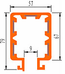 Безопасный троллейный шинопровод ( малогабаритный троллейный токопровод ) серии DHG